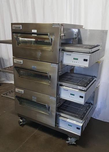 Used LINCOLN Impinger 1132 Electric Triple Conveyor Oven