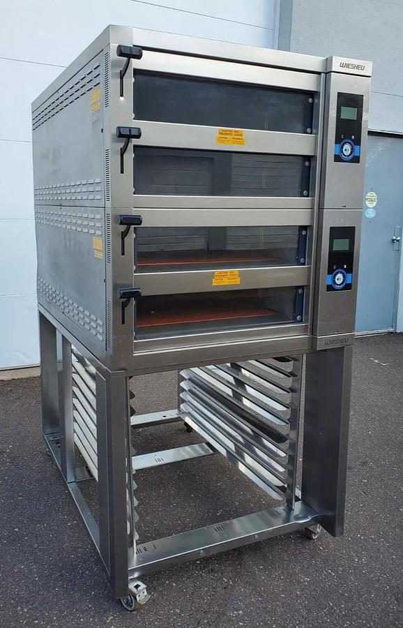 Used WIESHEU EBO68L 4 Deck BAKERY Oven WITH STEAM