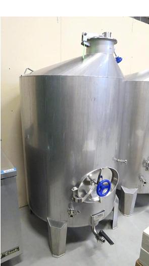 Used * 2 TANKS * 250 Gal Glycol Jacketed + 250 Gal SS Wine Cider Tanks for Fermenting