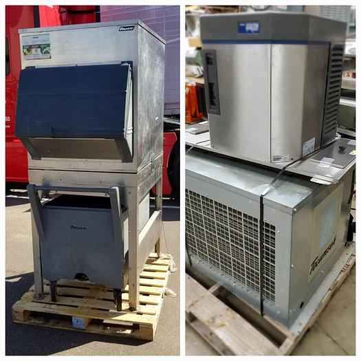 Used FOLLETT 1000 LB Chewblet Ice Maker + FOLLETT  700LB Ice Storage Bin + Condenser