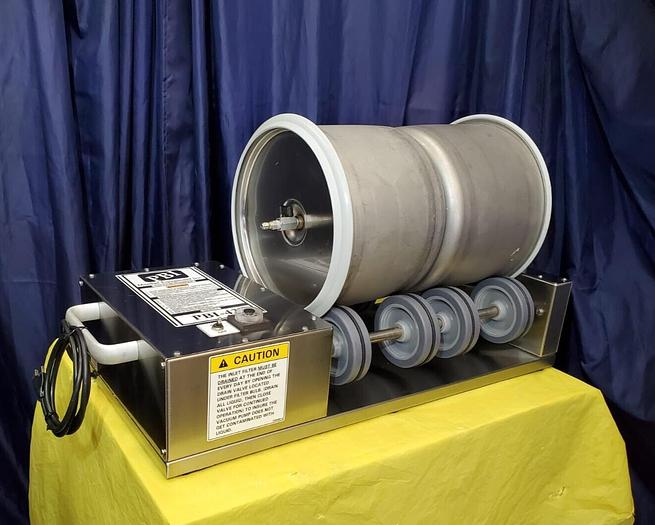 Used PBI-43 40LB VACUUM TUMBLER Twin 20 lb Drums biro vts-43