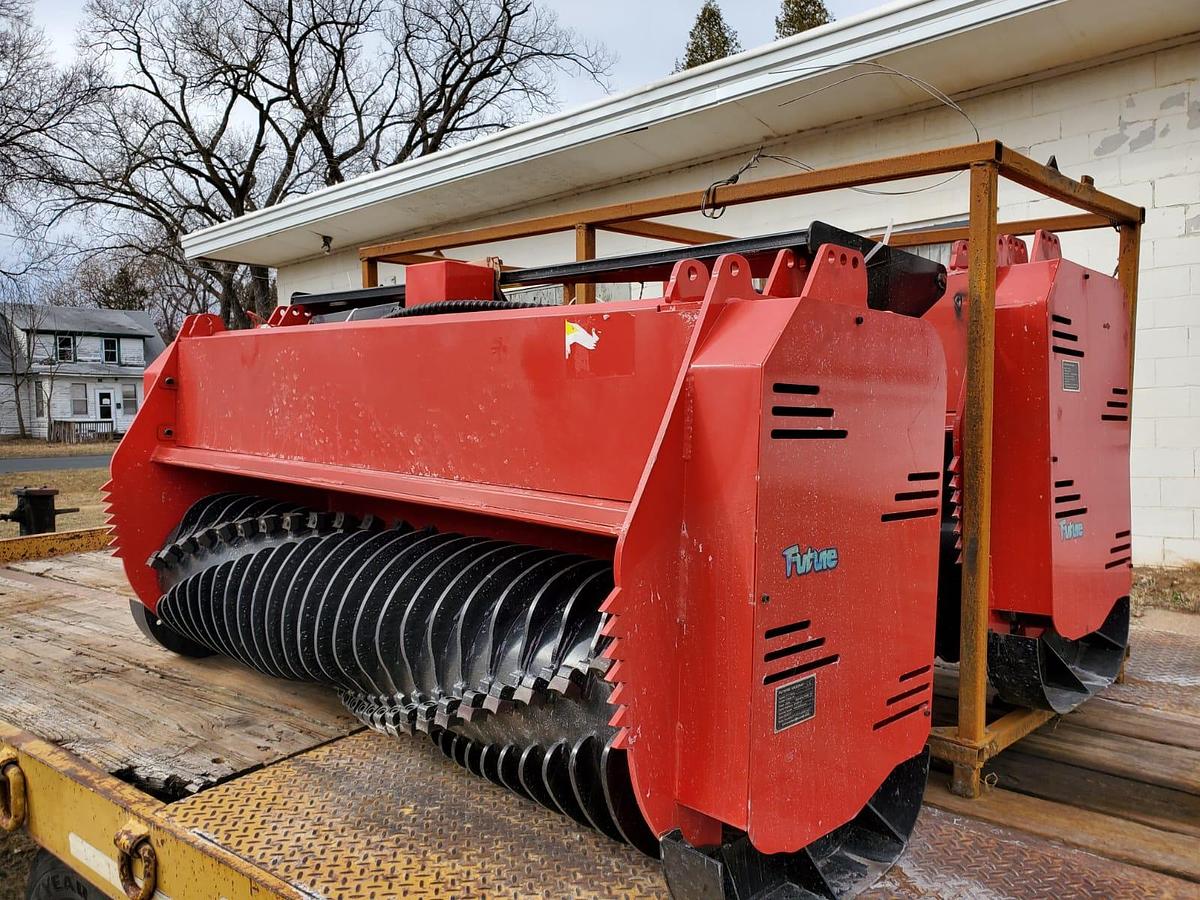 72" Skid Steer Drum Forestry Mulcher
