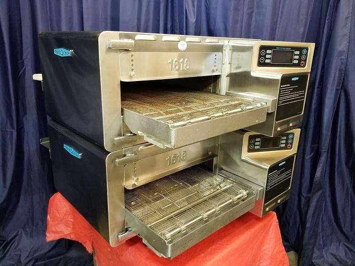 Used Very Nice DOUBLE TurboChef HHC 1618 Ventless Conveyor Pizza Oven 1 PHASE Lincoln